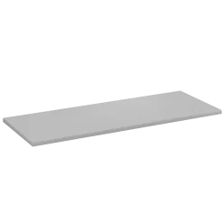 Biały Zestaw Łazienkowy 120cm Szafka z Blatem Ryflowane Fronty Aqua