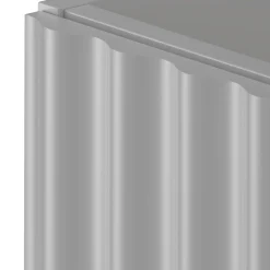 Biały Zestaw Łazienkowy 120cm Szafka z Blatem Ryflowane Fronty Aqua