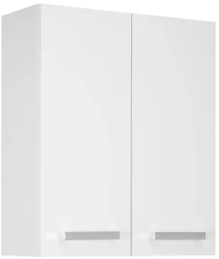Biały Zestaw do Łazienki Stojący 55cm 6 Elementów