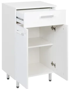 Biały Zestaw do Łazienki Stojący 55cm 6 Elementów
