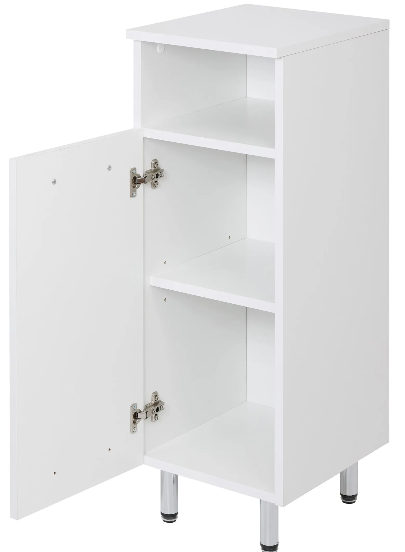 Biały Zestaw do Łazienki Stojący 55cm 6 Elementów