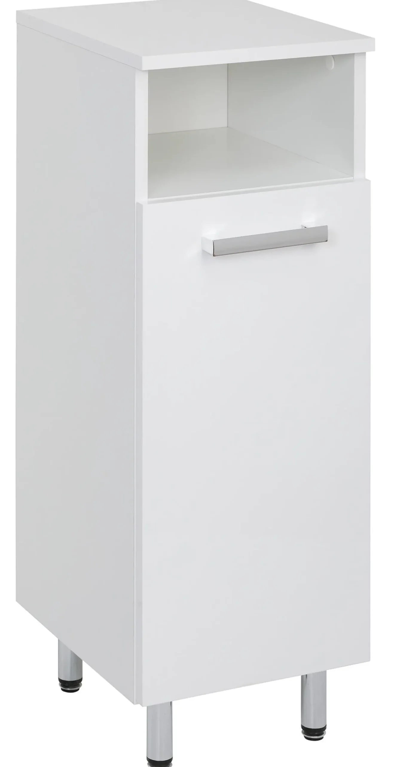 Biały Zestaw do Łazienki Stojący 55cm 6 Elementów Lupo