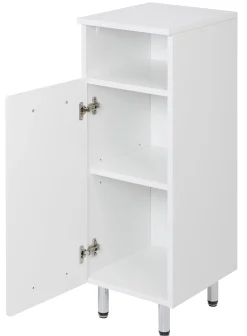 Biały Zestaw do Łazienki Stojący 55cm 6 Elementów Lupo