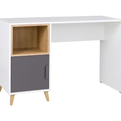 Biurko JACK JK14 biały / grafit / szary