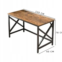 Biurko komputerowe w stylu rustykalnym 120cm