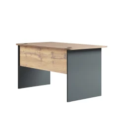 Biurko 139 cm Mat Antracyt i Dąb Wotan