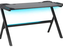 Biurko gamingowe LED 122x 60 RGB czarne