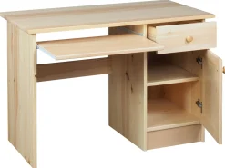 Biurko II drewniane MODERN, kolor sosnowy