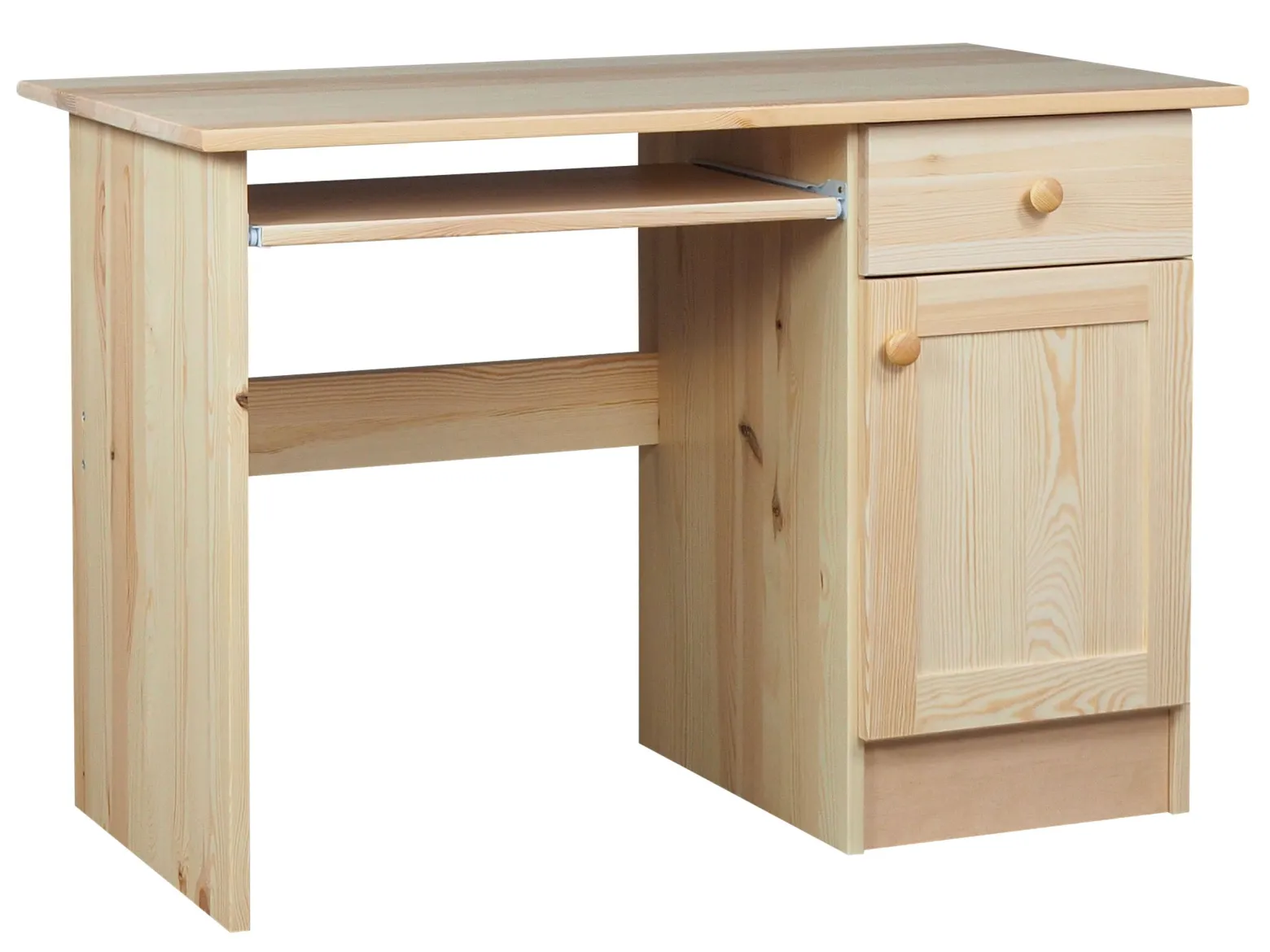 Biurko II drewniane MODERN, kolor sosnowy
