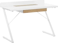 Biurko jasne drewno 120x60 bałe