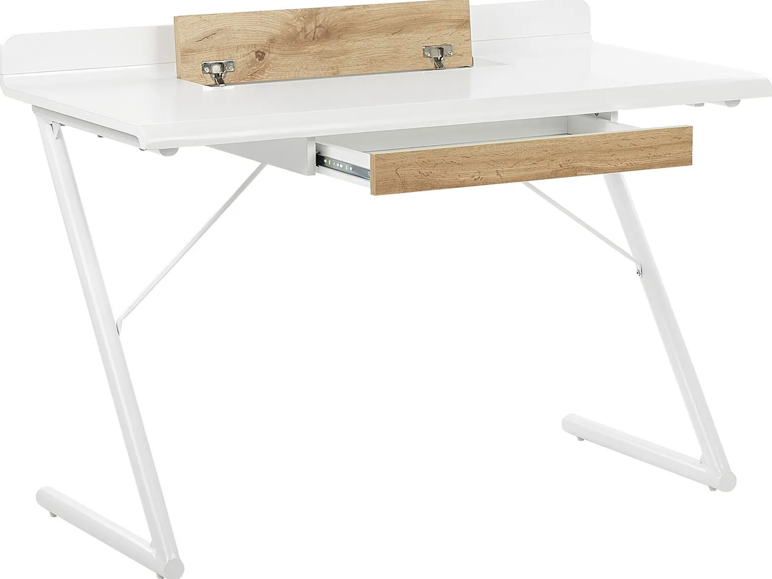 Biurko jasne drewno 120x60 bałe