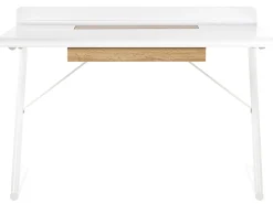 Biurko jasne drewno 120x60 bałe