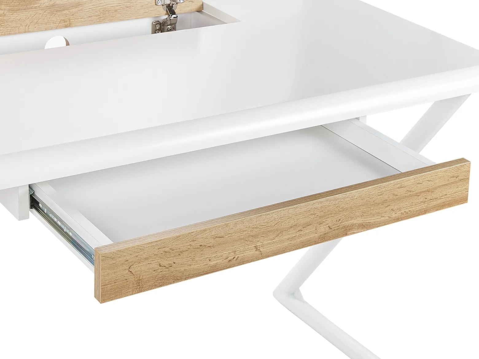 Biurko jasne drewno 120x60 bałe