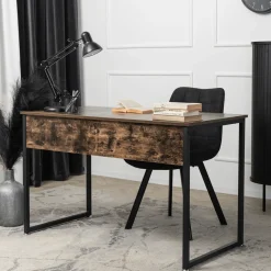 Biurko Komputerowe Młodzieżowe Drewniane Industrialne Loft Rustykalne ROSS