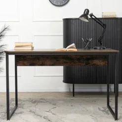 Biurko Komputerowe Młodzieżowe Drewniane Industrialne Loft Rustykalne ROSS