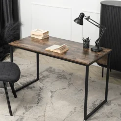 Biurko Komputerowe Młodzieżowe Drewniane Industrialne Loft Rustykalne ROSS