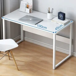 Biurko komputerowe stolik loft białe młodzieżowe z półką nowoczesne 100 cm