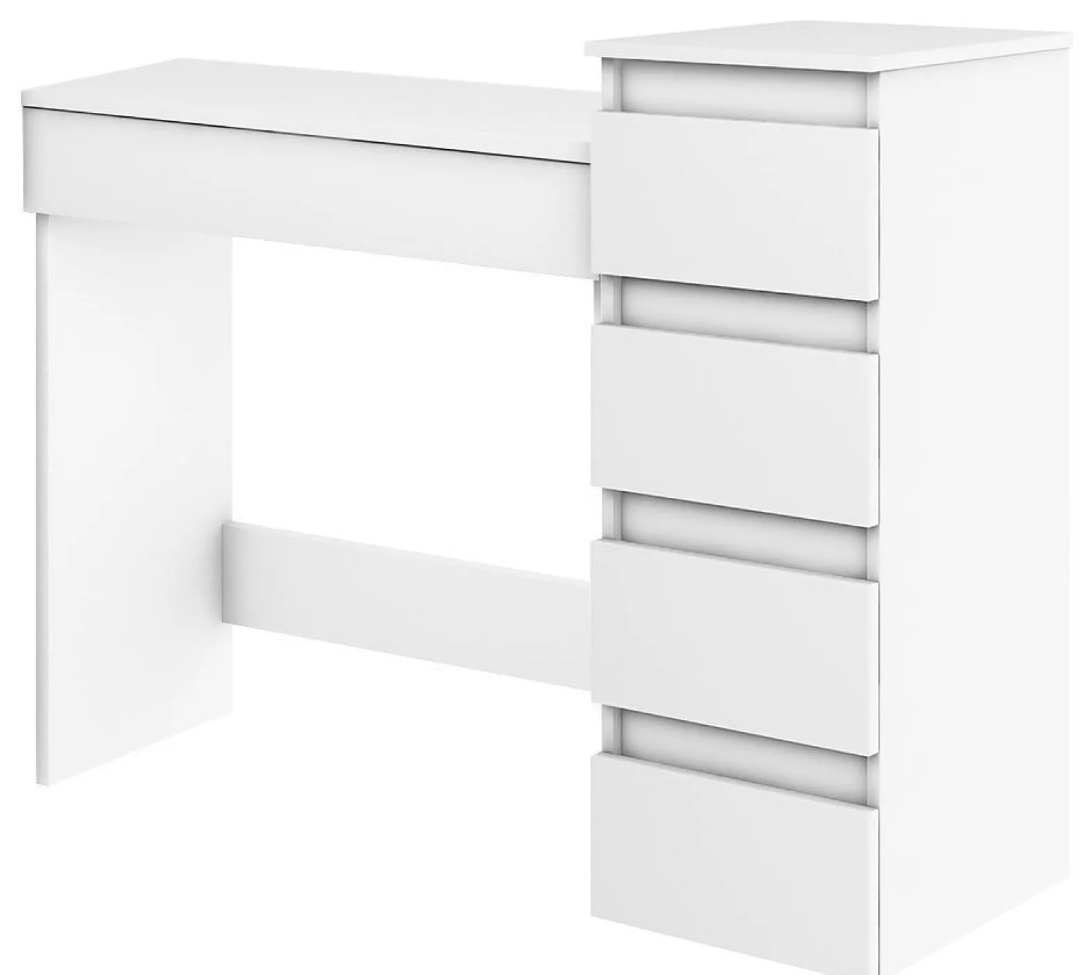 Biurko Megan Słupek 4S Biały 104X37 Cm