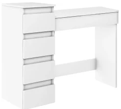 Biurko Megan Słupek 4S Biały 104X37 Cm