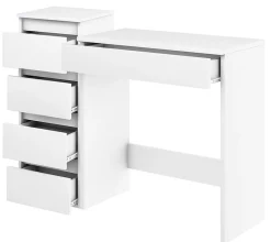 Biurko Megan Słupek 4S Biały 104X37 Cm