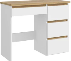 Biurko skandynawskie Beta 3 Norge Biały-Dąb Craft 94 cm