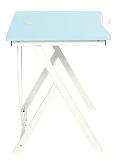 Biurko Zikko 80x60x73cm Mdf Niebieski Stelaż Metalowy