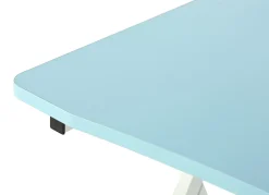 Biurko Zikko 80x60x73cm Mdf Niebieski Stelaż Metalowy