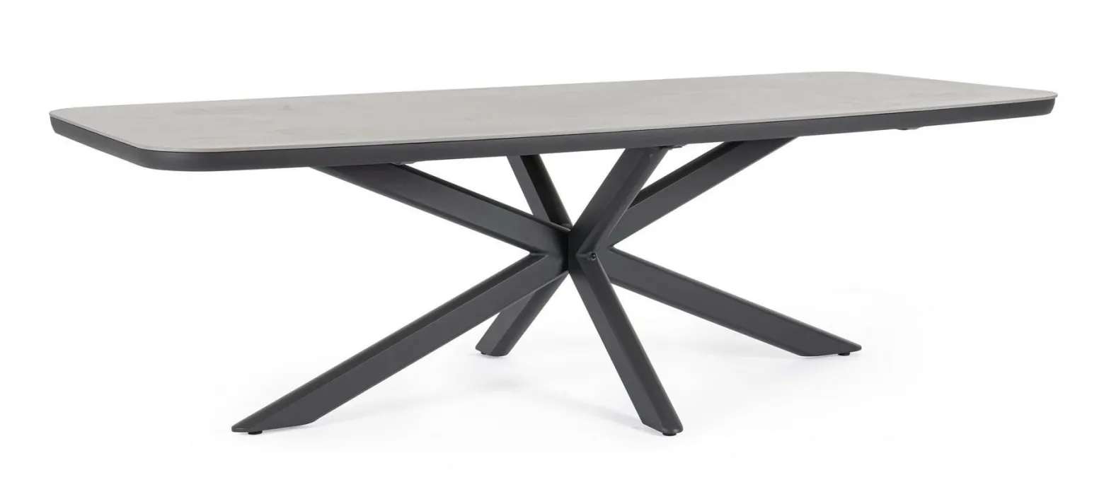 BIZZOTTO stół ogrodowy ISACCO 240x110 antracyt