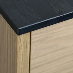 Blat łazienkowy HPL do szafki 90cm 90,5×45cm Black (0190SL)