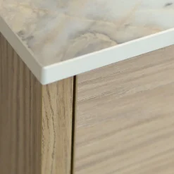 Blat łazienkowy HPL z otworami do szafki 90cm 91×35,5cm Breccia K594SU
