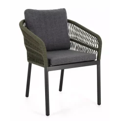 Bolzano Galla Krzesło ogrodowe 62x68 antracytowe aluminium