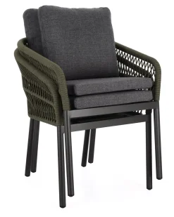 Bolzano Galla Krzesło ogrodowe 62x68 antracytowe aluminium