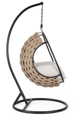 Bolzano Granata Fotel wiszący - huśtawka 107x113 brązowy stal