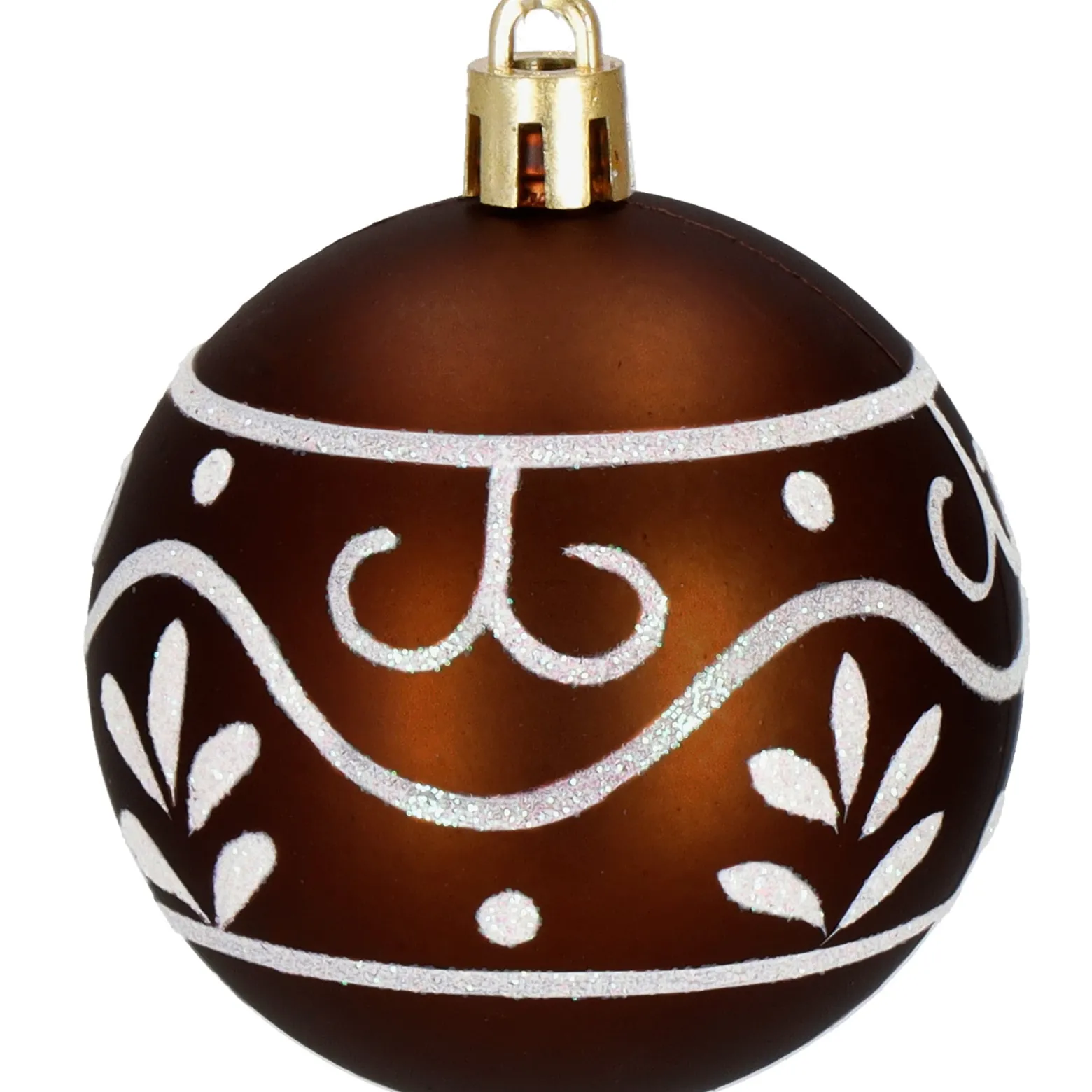 Bombki choinkowe 101 szt. zawieszki brązowe, rose gold
