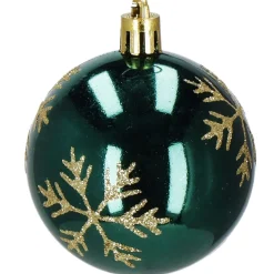Bombki choinkowe 30 szt.6cm czerwony, zielony