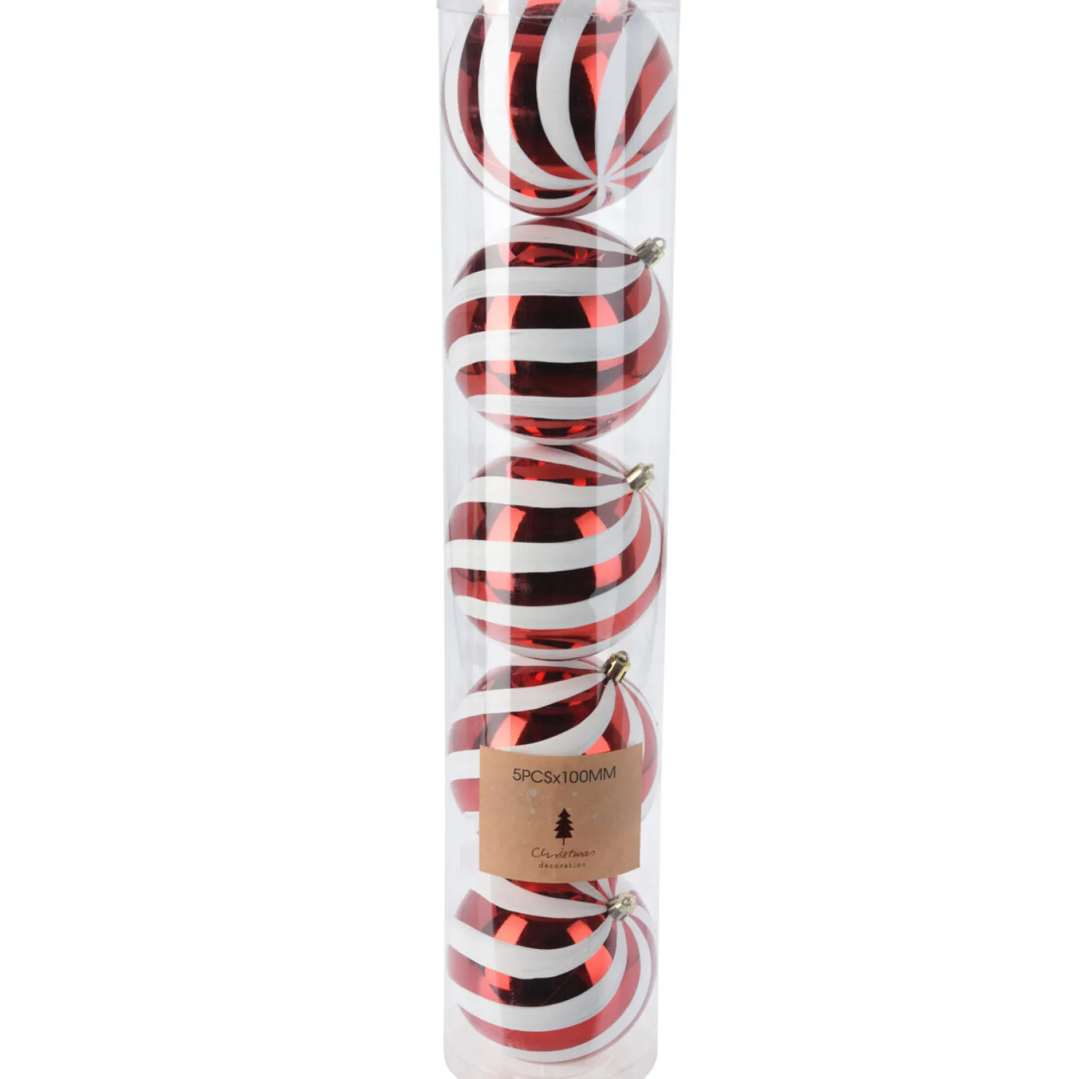 Bombki świąteczne, nietłukące Ø 8 cm, 10 szt.