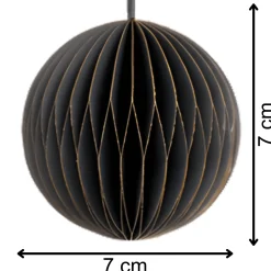 Bombki Z Papieru 4szt. Ozdoby Choinkowe Zawieszki Świąteczne 7 cm