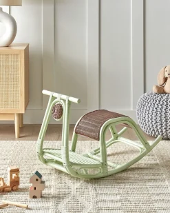 Bujak na biegunach rattanowy dla dzieci
