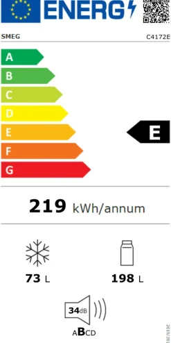 Chłodziarko-zamrażarka SMEG C4172E