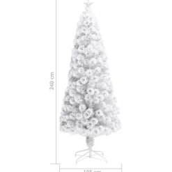 Choinka Biały 240 x 105 cm vidaXL