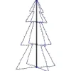 Choinka Metalowa z Lampek Sztuczna Choinka Lampki LED Ozdoba 78x120 cm
