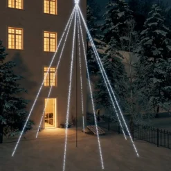 Choinka Metalowa z Lampek Sztuczna Choinka Lampki LED Ozdoba 8 m