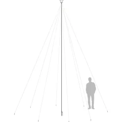 Choinka Metalowa z Lampek Sztuczna Choinka Lampki LED Ozdoba 8 m