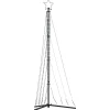 Choinka Metalowa z Lampek Sztuczna Choinka na Maszcie LED 187 cm