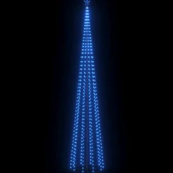 Choinka stożkowa 752 niebieskich lampek LED 160x500 cm