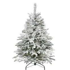 Choinka sztuczna premium 120 cm świerk kaukaski śnieżony ze stojakiem