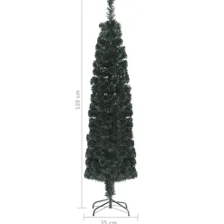 Choinka Sztuczna Wąska Zielona Sztuczna Choinka Ze Stojakiem 120 cm