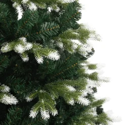 Choinka Sztuczna Zielona Ośnieżona Choinka Zawiasowa Śnieg 180 cm