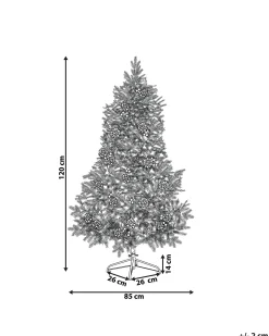 Choinka sztuczna z lampkami 120 cm zielona