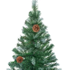 Choinka Sztuczna z Lampkami LED i Bombkami Zielona Sztuczna Choinka 180 cm